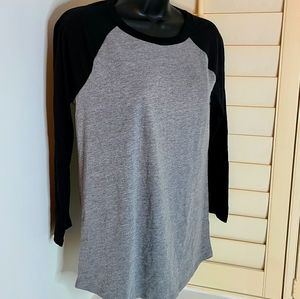 VS Pink Baseball Quarter Length Tee Shirt